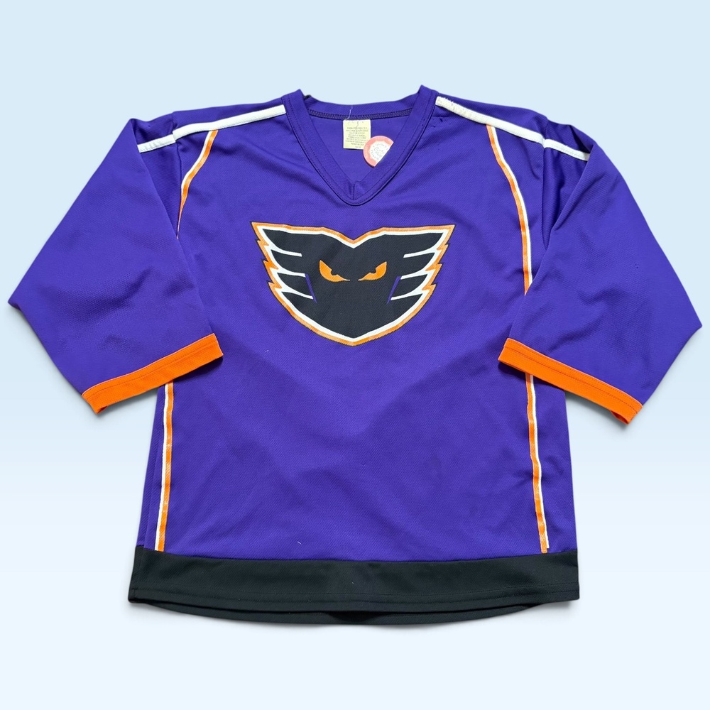 Philadelphia Pythians Jersey Boys 16 Purple Hockey PHANTOMS FAN Comcast USA